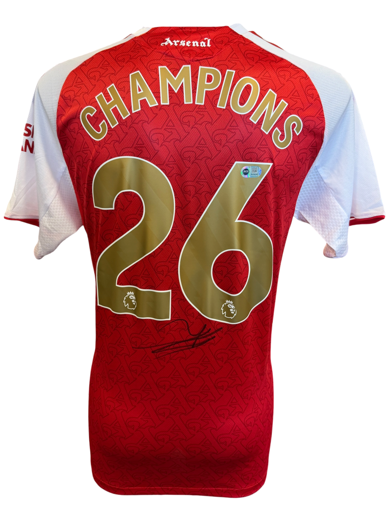 EBERECHI EZE SIGNED 2025/26 ARSENAL FC CHAMPIONS SHIRT (ACG CERT AG19184)-1