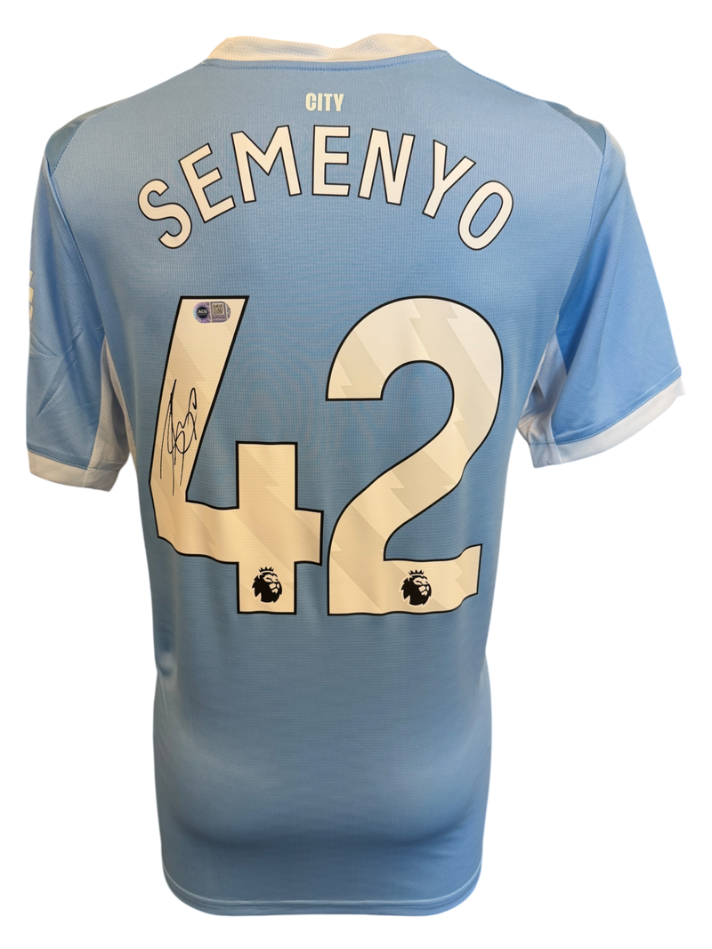 ANTOINE SEMENYO SIGNED MANCHESTER CITY FC 26/27 HOME SHIRT (ACG CERT AG19185)-1