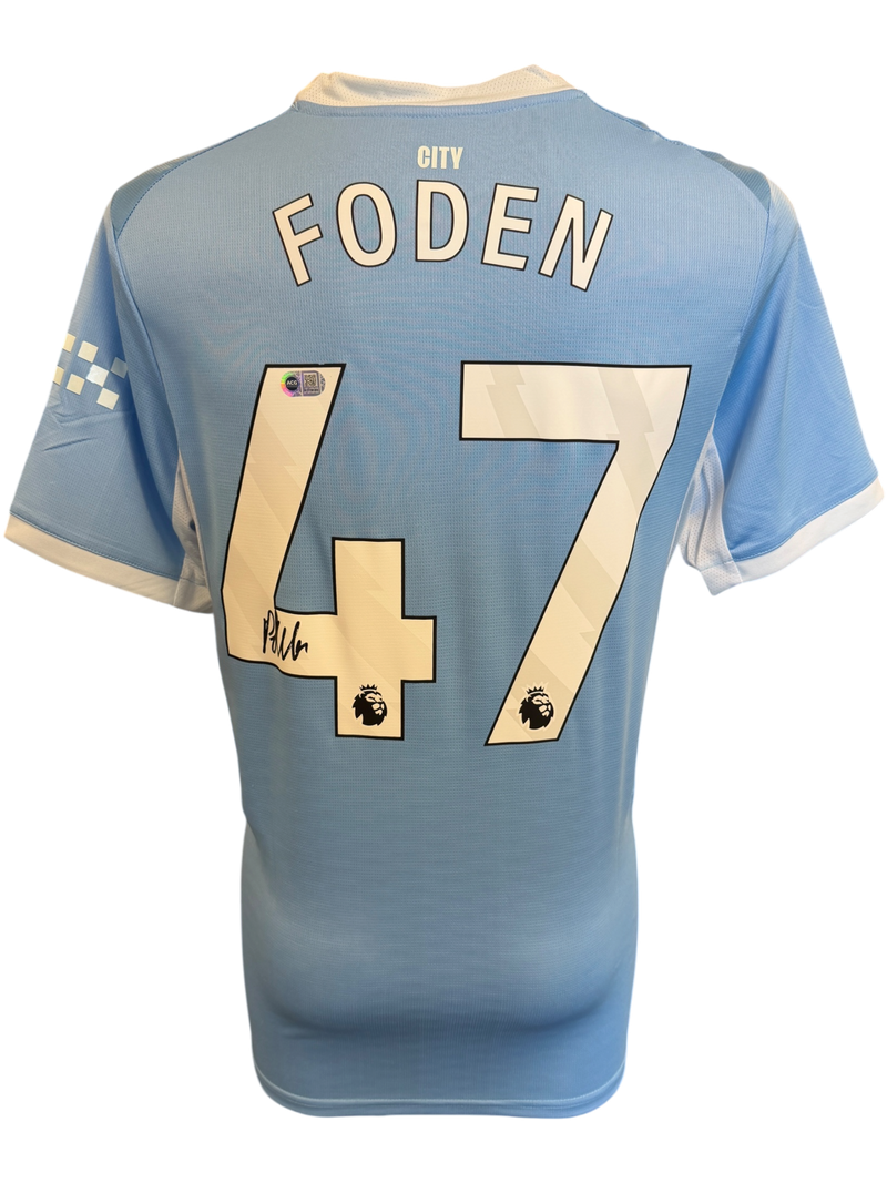 PHIL FODEN SIGNED 2026/27 MANCHESTER CITY HOME SHIRT (ACG CERT AG19186)-1