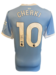 RAYAN CHERKI SIGNED MANCHESTER CITY FC 2026/27 HOME SHIRT (ACG CERT AG19187)-1