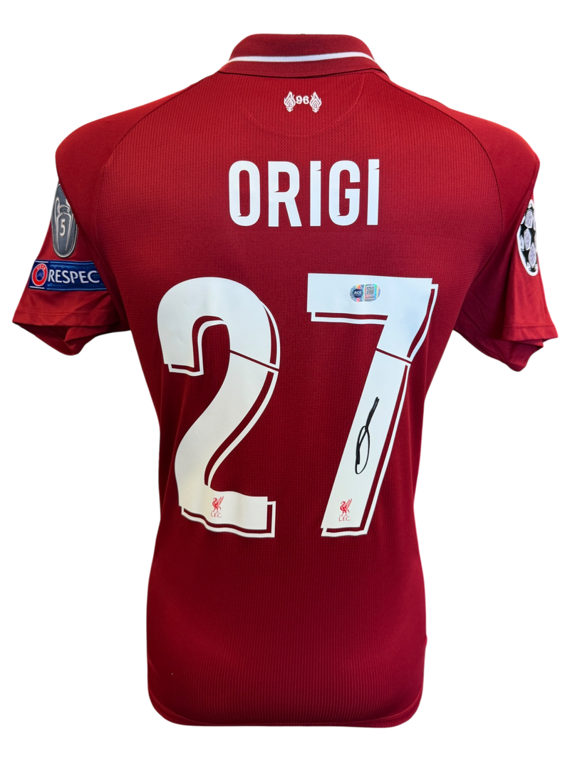 DIVOCK ORIGI SIGNED 2018/19 LIVERPOOL UCL FINAL MADRID SHIRT (ACG CERT AG19192)-1