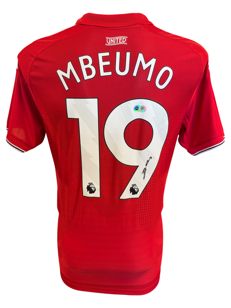 BRYAN MBEUMO SIGNED 2026/27 MANCHESTER UTD HOME SHIRT (ACG CERT AG19194)-1
