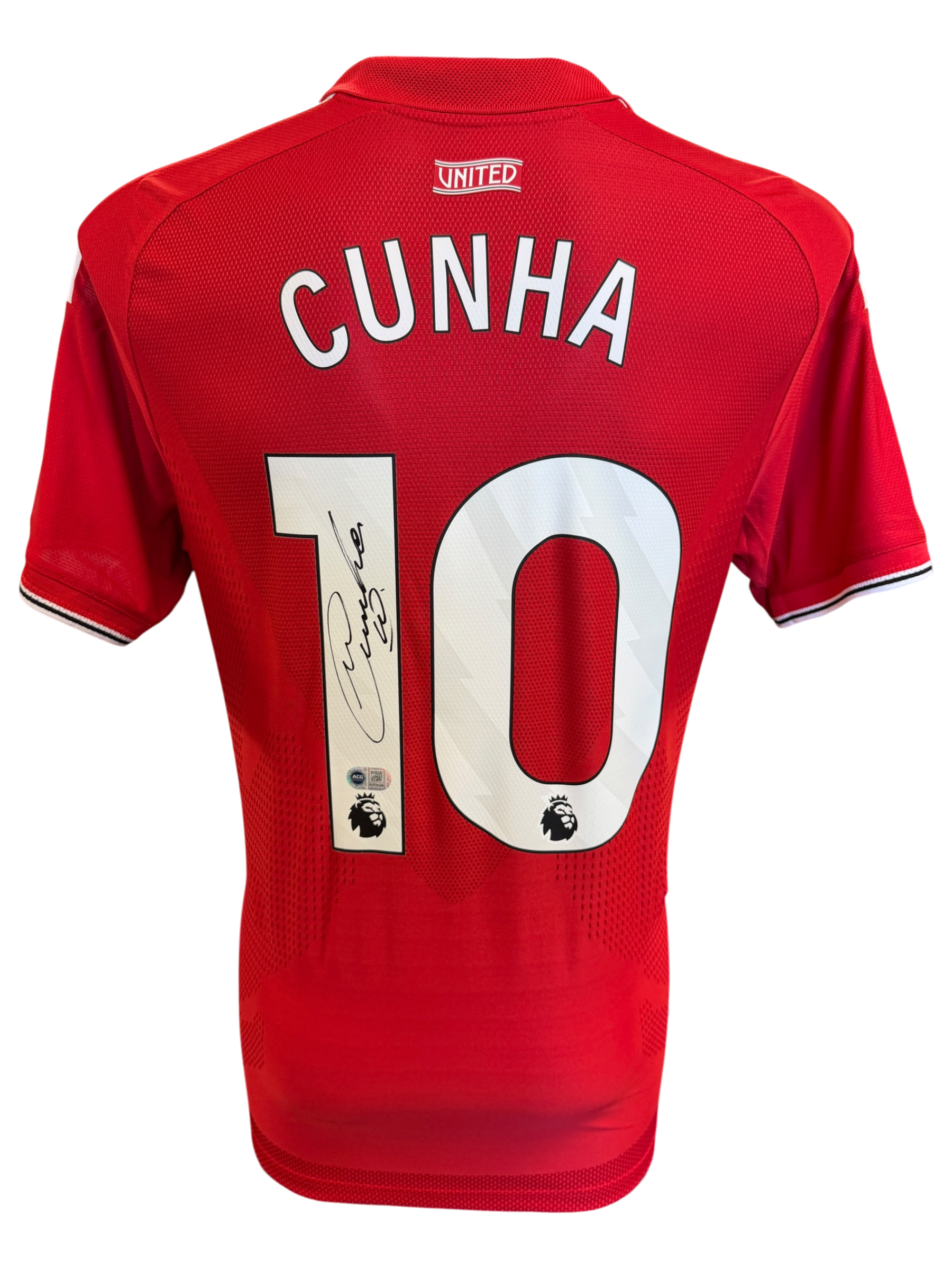MATHEUS CUNHA SIGNED MANCHESTER UNITED 2026/27 HOME SHIRT (ACG CERT AG19196)-1