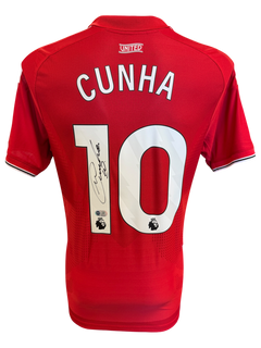 MATHEUS CUNHA SIGNED MANCHESTER UNITED 2026/27 HOME SHIRT (ACG CERT AG19196)-1