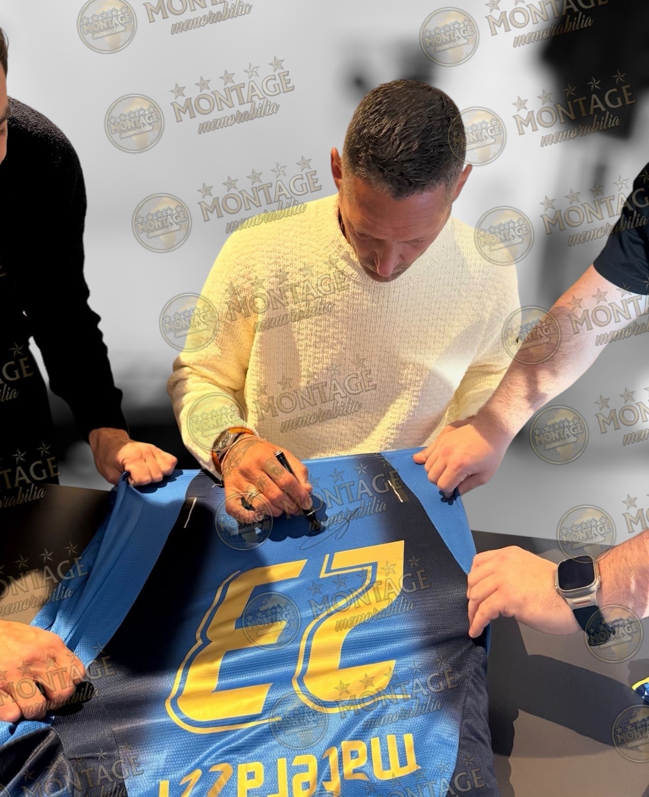 MARCO MATERAZZI SIGNED ITALY WORLD CUP 06 WINNERS SHIRT (ACG CERT AG17423)-4