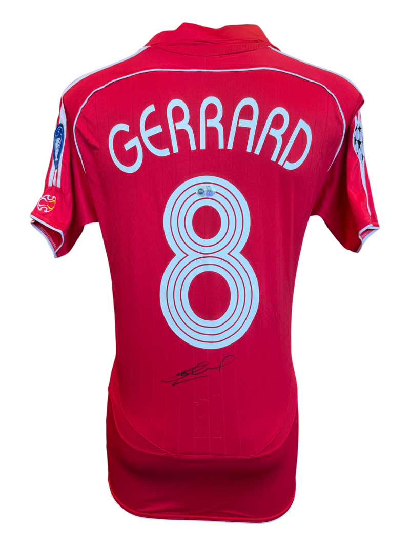 STEVEN GERRARD SIGNED LIVERPOOL FC 2007/08 HOME SHIRT (ACG CERT AG19210)-1