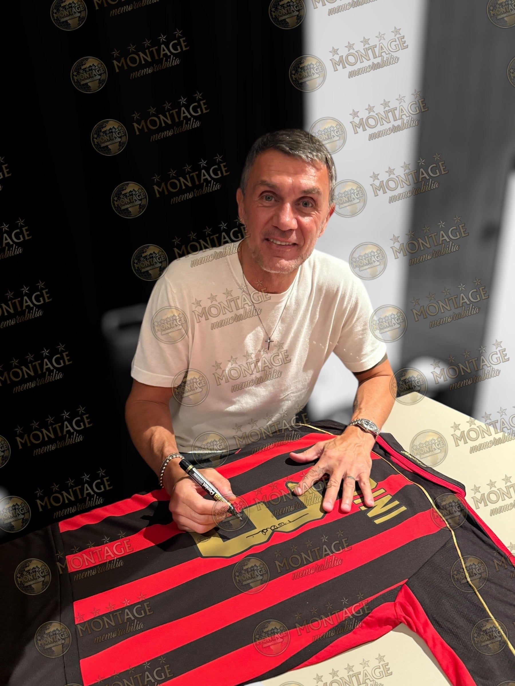 PAOLO MALDINI SIGNED AC MILAN 2007 HOME SHIRT (ACG CERT AG17581)-3