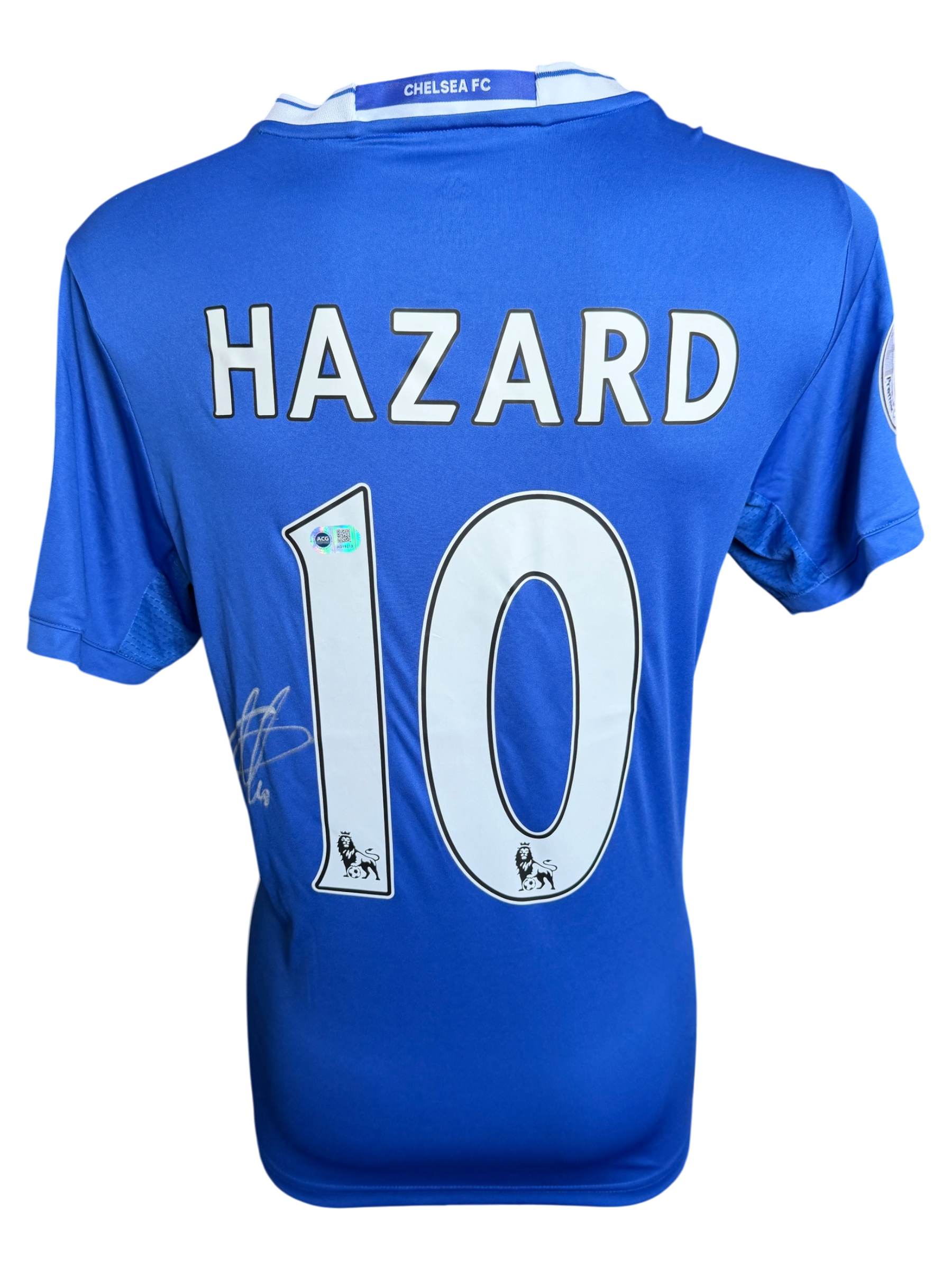 EDEN HAZARD SIGNED CHELSEA 2016/17 HOME SHIRT (ACG CERT AG19213)-1