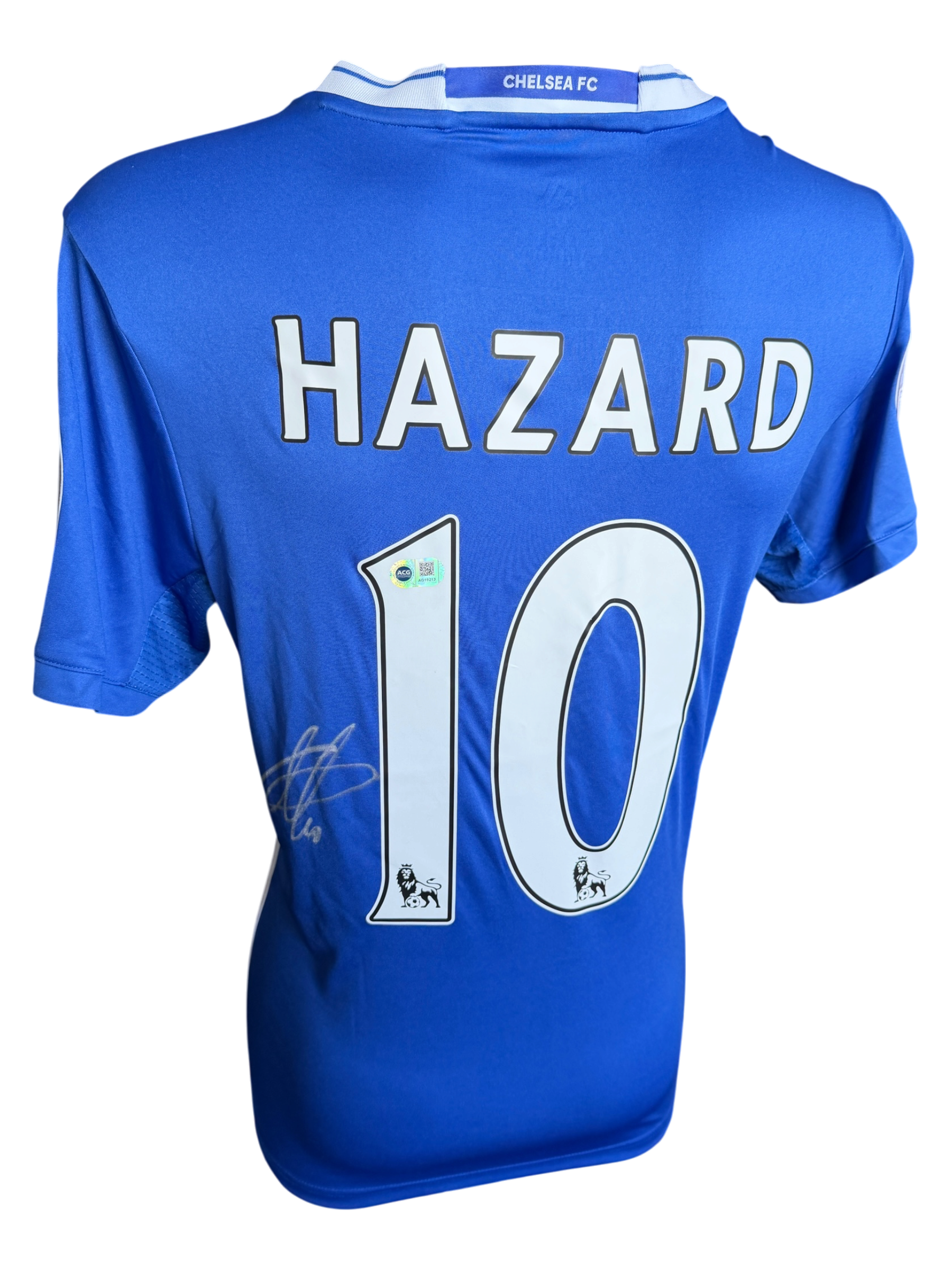 EDEN HAZARD SIGNED CHELSEA 2016/17 HOME SHIRT (ACG CERT AG19213)-2