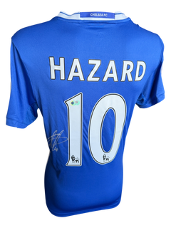 EDEN HAZARD SIGNED CHELSEA 2016/17 HOME SHIRT (ACG CERT AG19213)-2