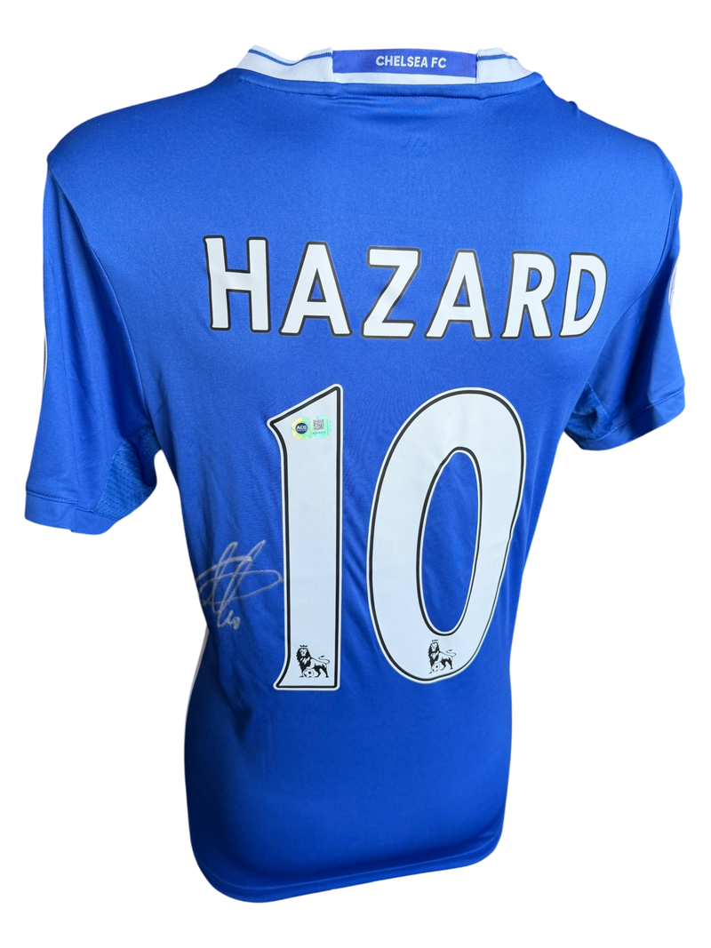 EDEN HAZARD SIGNED CHELSEA 2016/17 HOME SHIRT (ACG CERT AG19213)-2