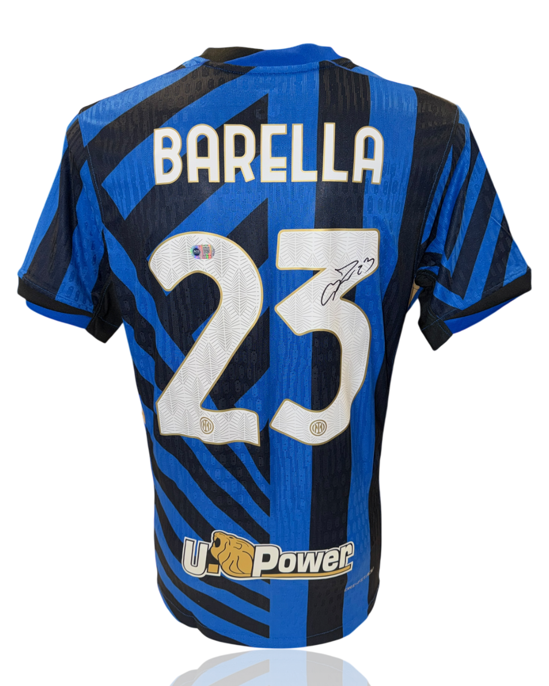 NICOLO BARELLA SIGNED 2024/25 INTER MILAN HOME SHIRT BARELLA 23 (ACG CERT AG17616)