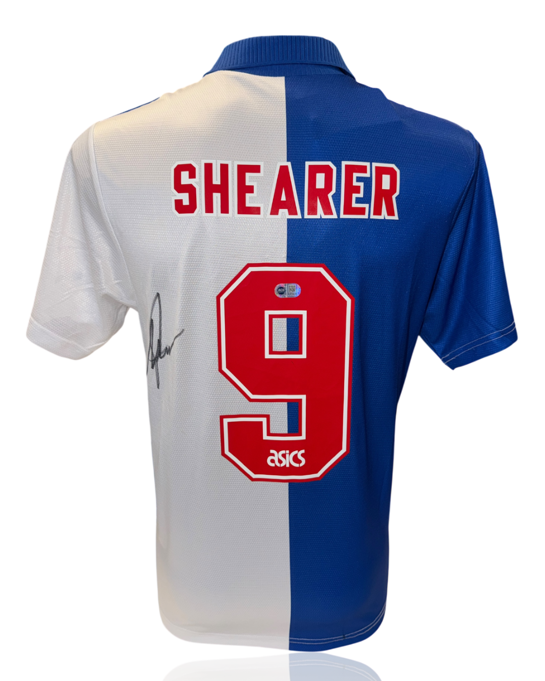 ALAN SHEARER SIGNED BLACKBURN ROVERS 1995 LEAGUE WINNERS SHIRT (ACG CERT AG17624)