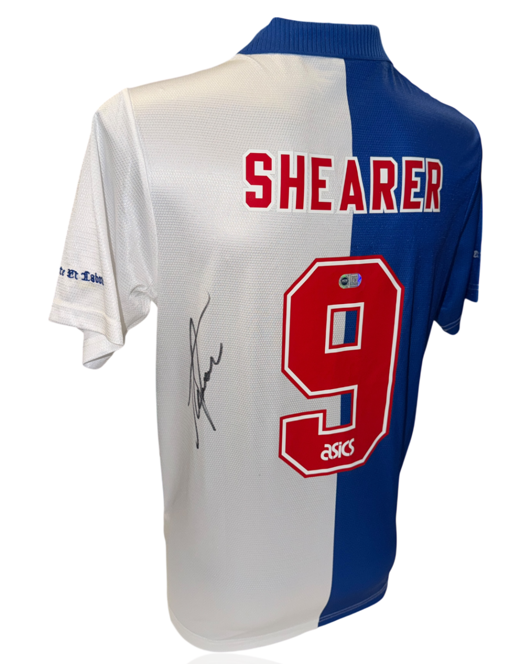ALAN SHEARER SIGNED BLACKBURN ROVERS 1995 LEAGUE WINNERS SHIRT (ACG CERT AG17625)