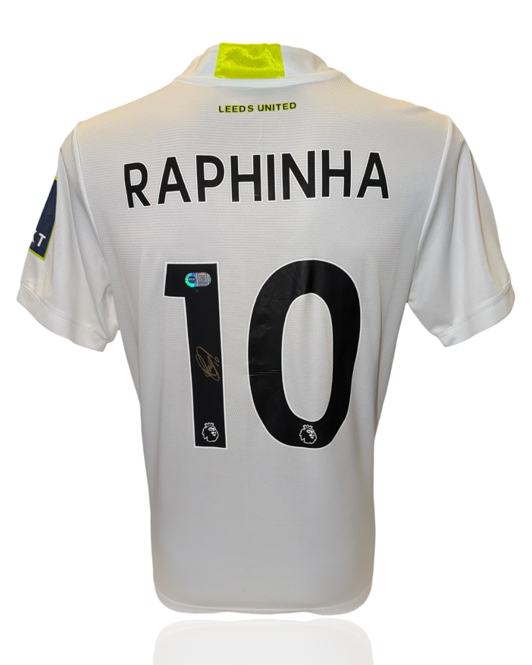 RAPHINHA SIGNED LEEDS UNITED 2021/22 HOME SHIRT (ACG CERT AG17626)