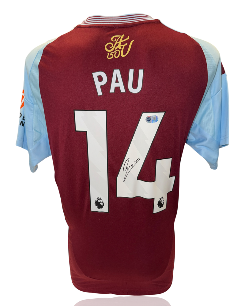 PAU TORRES SIGNED ASTON VILLA 2024/25 HOME SHIRT (ACG CERT AG17628)-1