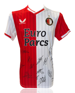 FEYENOORD SIGNED 2023/24 HOME SQUAD SHIRT SLOT, GIMENEZ, STENGS (ACG CERT AG17630)-1
