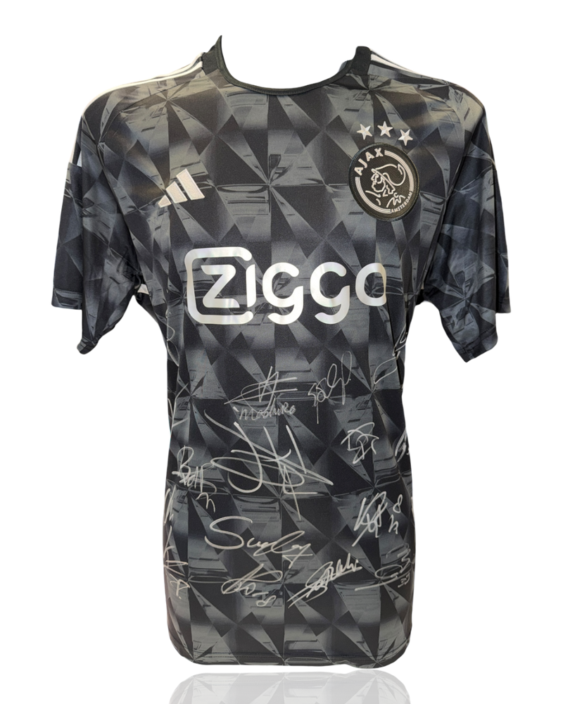AFC AJAX SIGNED 2023/24 AWAY SQUAD SHIRT HENDERSON, HATO, TAYLOR (ACG CERT AG17631)-1