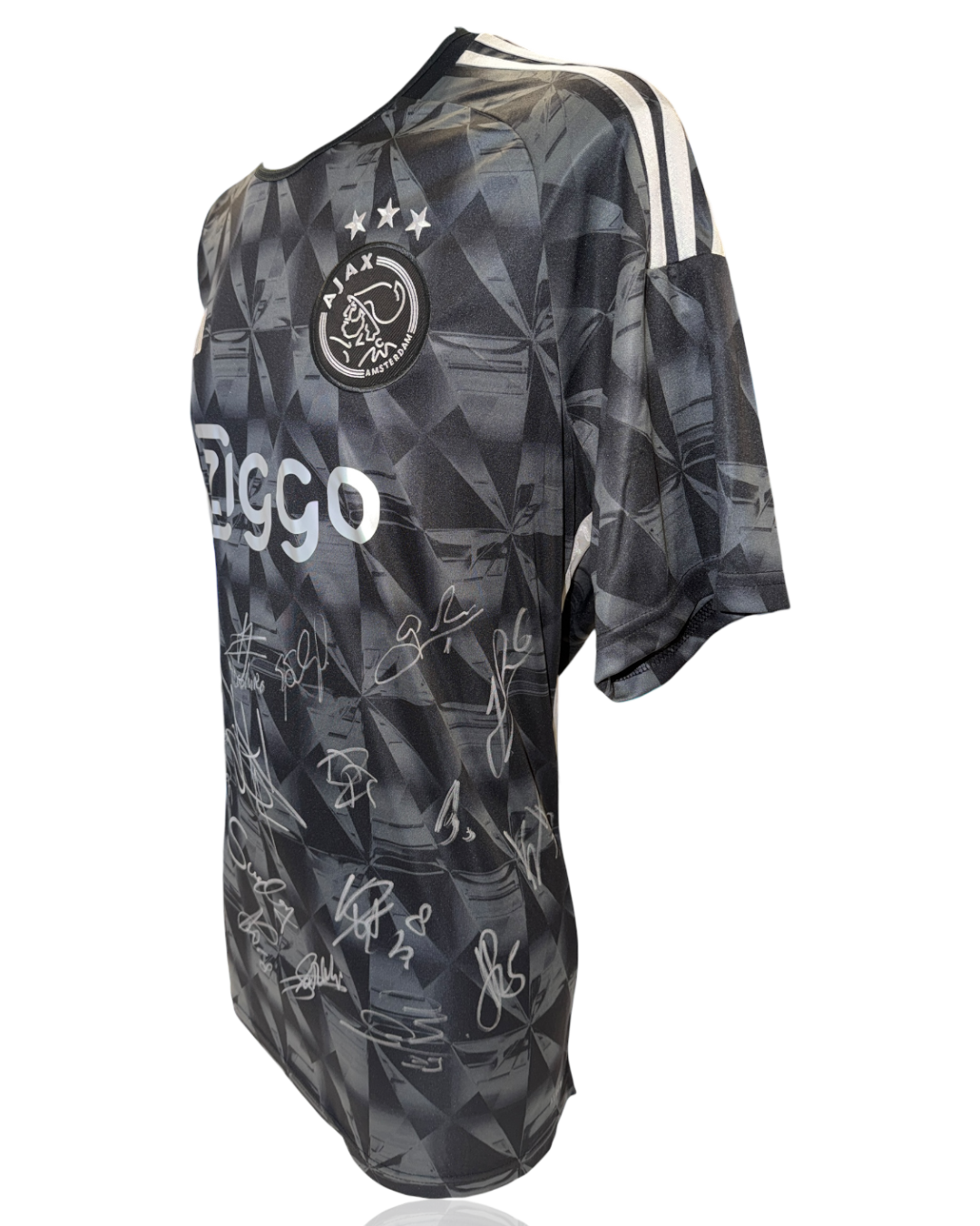 AFC AJAX SIGNED 2023/24 AWAY SQUAD SHIRT HENDERSON, HATO, TAYLOR (ACG CERT AG17631)