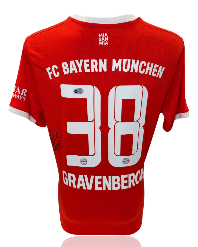 RYAN GRAVENBERCH SIGNED FC BAYERN MUNCHEN 2022/23 HOME SHIRT (ACG CERT AG17634)-1