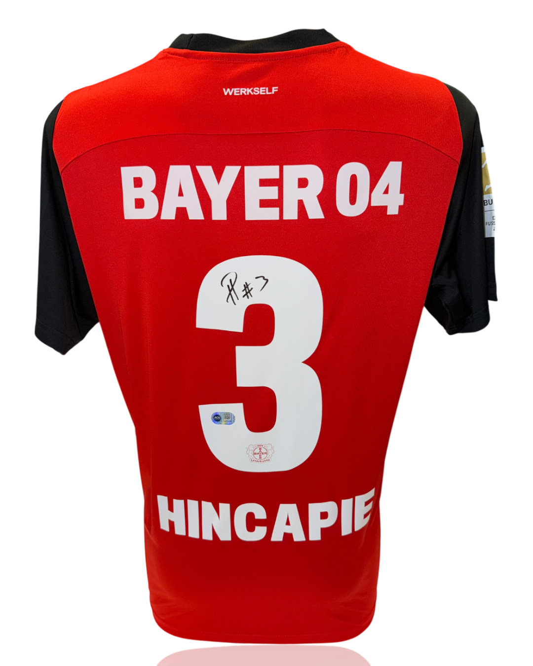 PIERO HINCAPIE SIGNED 2024/25 BAYER 04 LEVERKUSEN HOME SHIRT (ACG CERT AG17636)