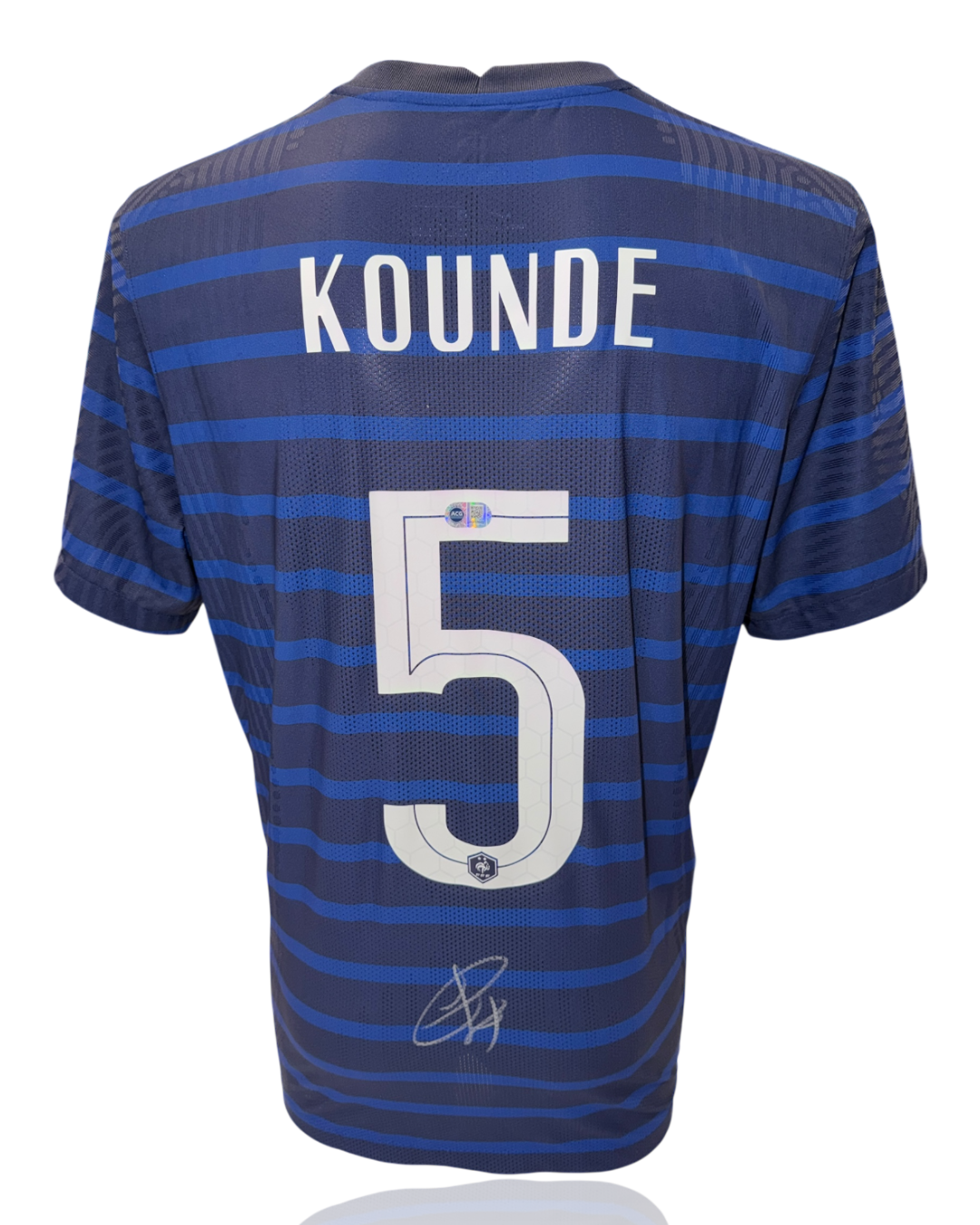 JULES KOUNDE SIGNED 2020/22 FRANCE VAPORKNIT HOME SHIRT (ACG CERT AG17640)-1