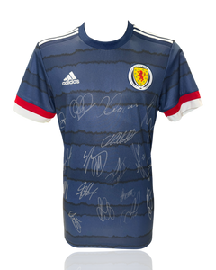 SCOTLAND SQUAD FOOTBALL SIGNED 2020/22 HOME SHIRT (ACG CERT AG17641)-1