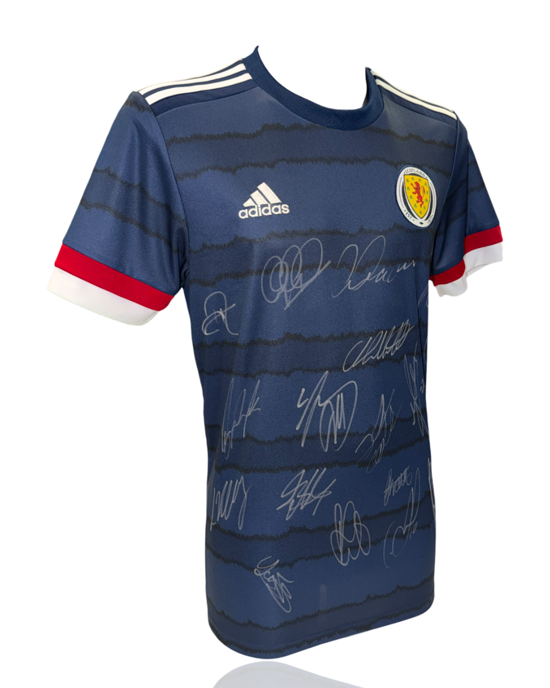 SCOTLAND SQUAD FOOTBALL SIGNED 2020/22 HOME SHIRT (ACG CERT AG17641)-2