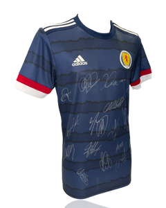 SCOTLAND SQUAD FOOTBALL SIGNED 2020/22 HOME SHIRT (ACG CERT AG17641)-2