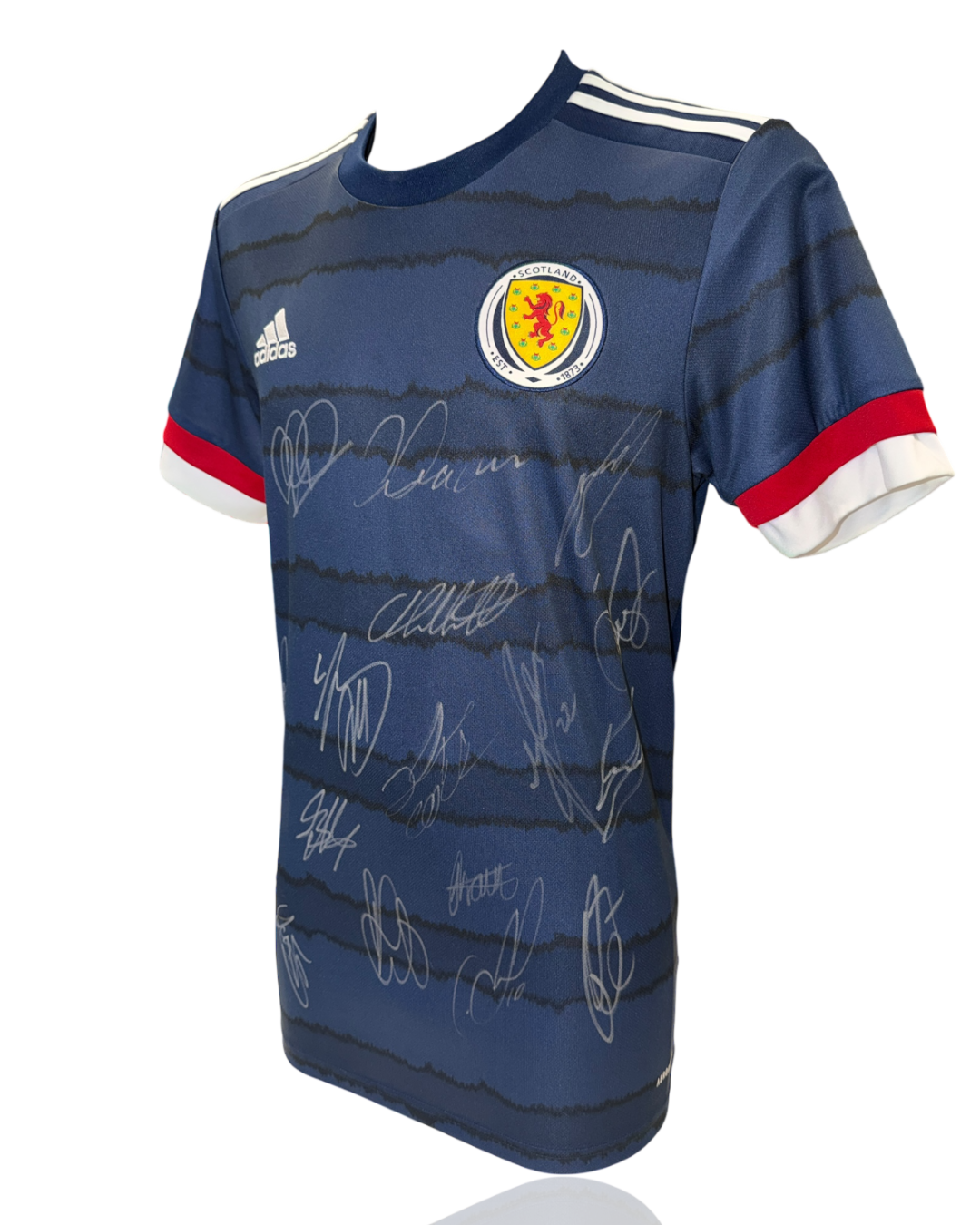 SCOTLAND SQUAD FOOTBALL SIGNED 2020/22 HOME SHIRT (ACG CERT AG17641)-3