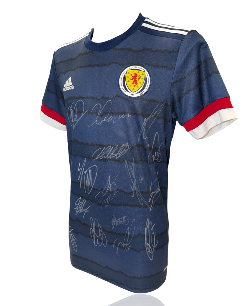 SCOTLAND SQUAD FOOTBALL SIGNED 2020/22 HOME SHIRT (ACG CERT AG17641)-3