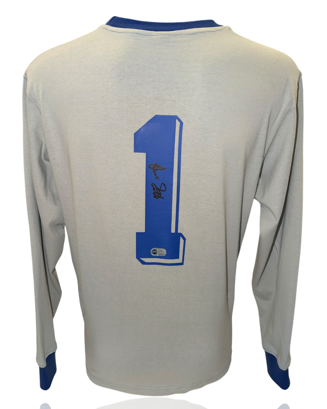 DINO ZOFF SIGNED ITALY 1982 HOME GOALKEEPER SHIRT (ACG CERT AG17472)-1