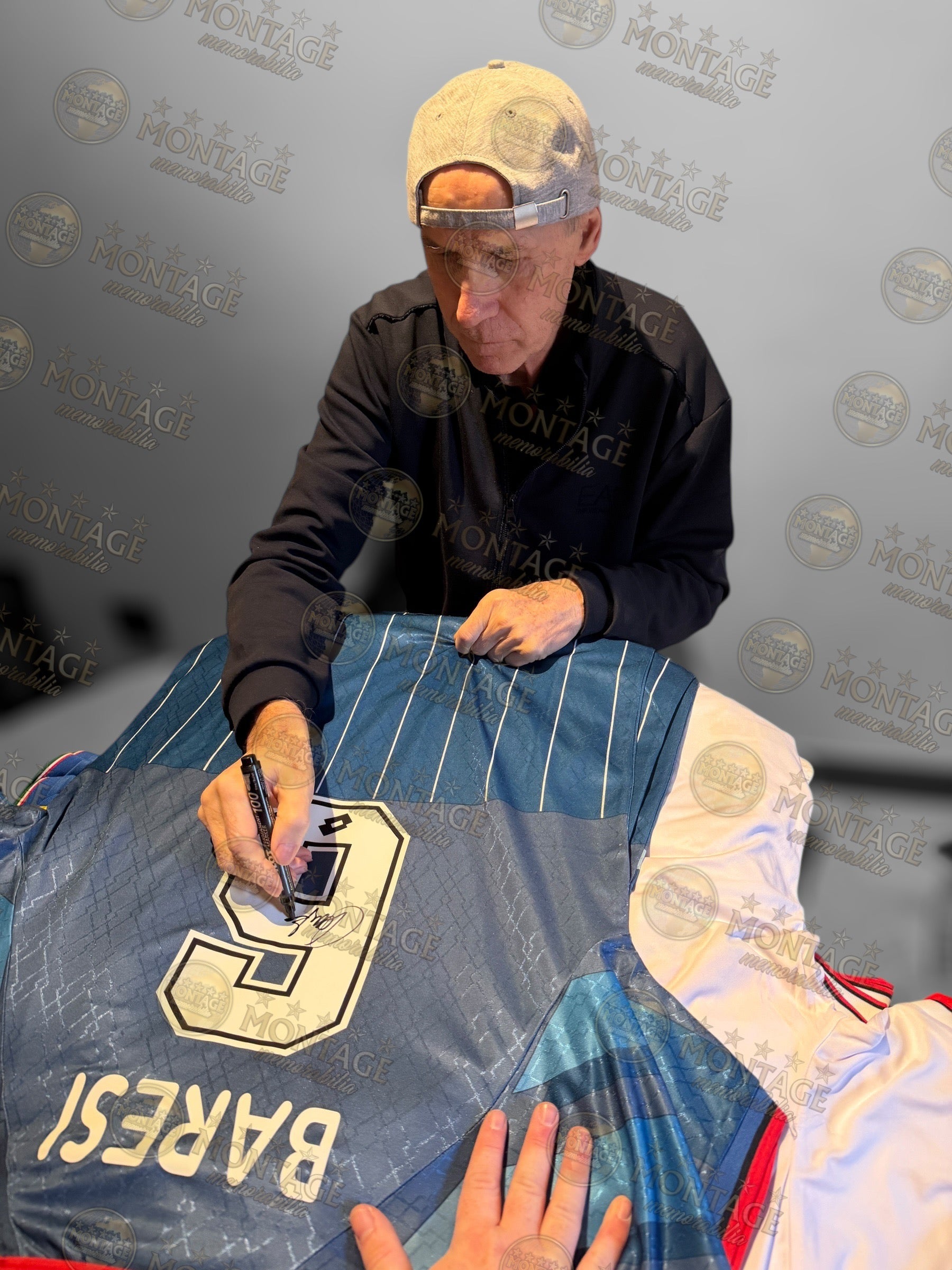 FRANCO BARESI SIGNED AC MILAN 1995/96 AWAY SHIRT (ACG CERT AG17691)