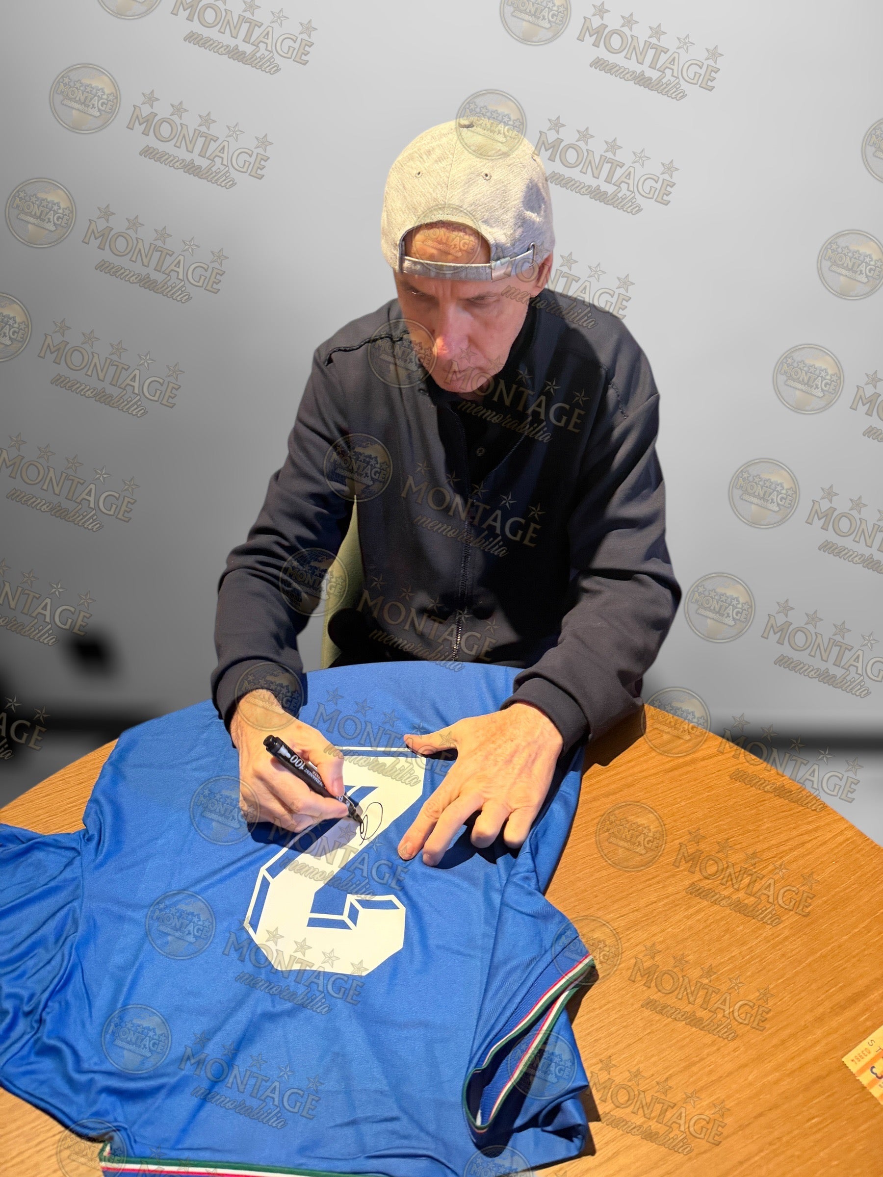 FRANCO BARESI SIGNED ITALY 1982 WORLD CUP WIN HOME SHIRT (ACG CERT AG17695)