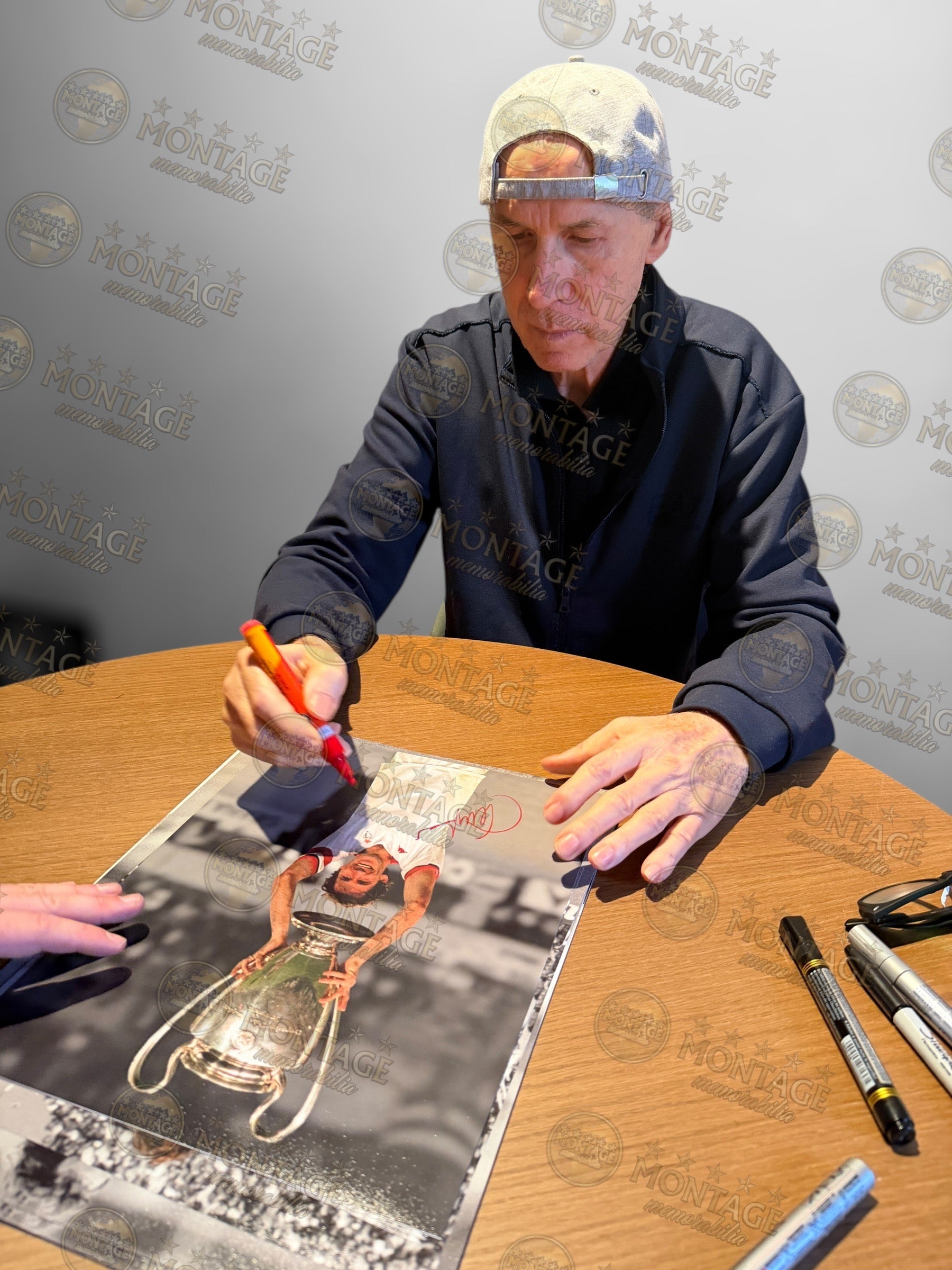 FRANCO BARESI SIGNED AC MILAN LEGEND 14X11 PHOTOGRAPH (ACG CERT AG17703)