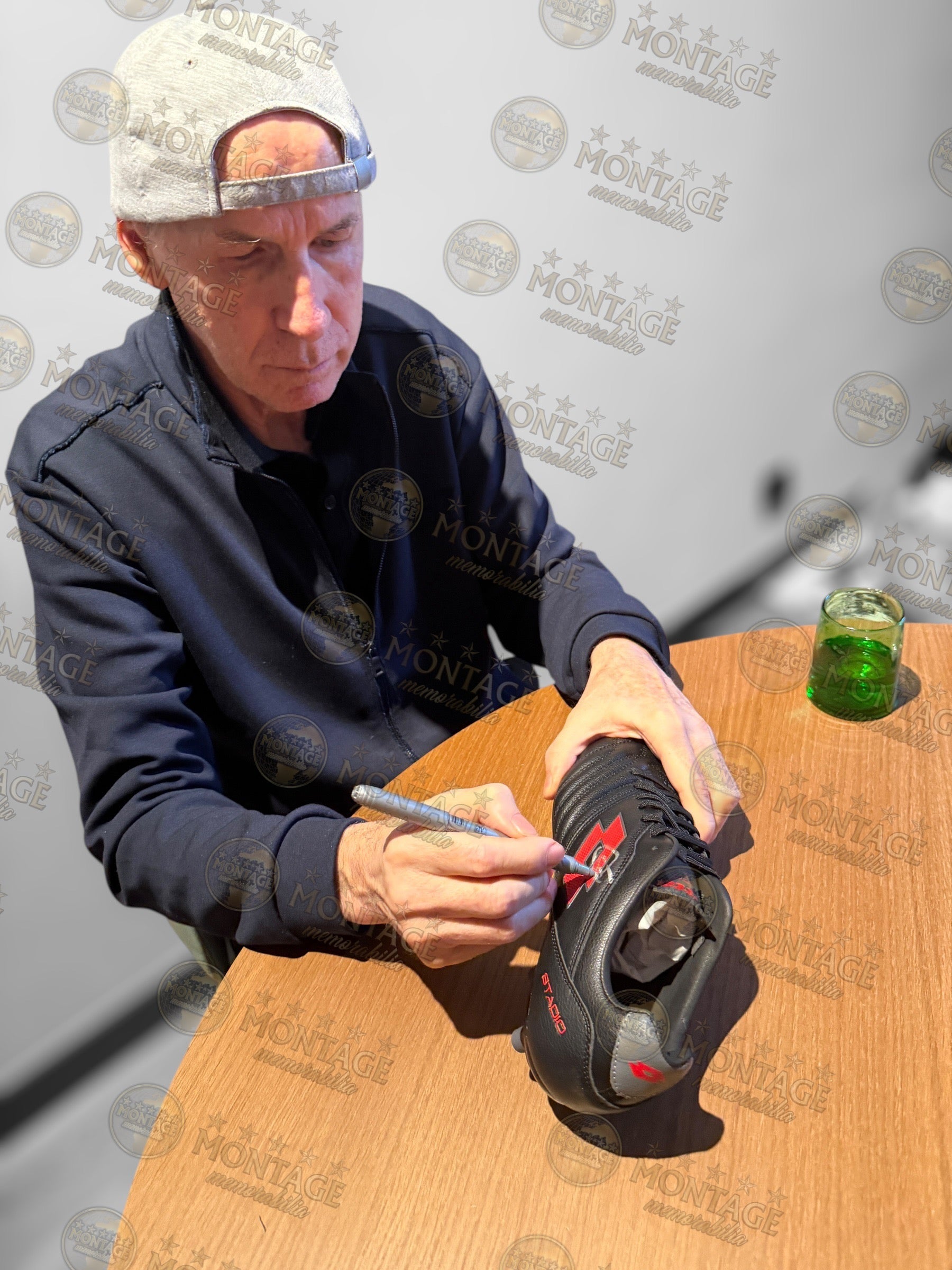 FRANCO BARESI SIGNED AC MILAN LOTTO FOOTBALL BOOT (ACG CERT AG17719)