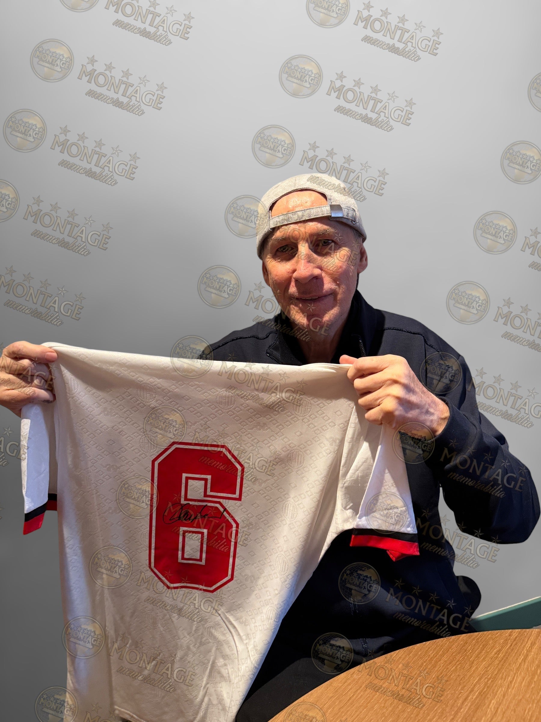 FRANCO BARESI SIGNED AC MILAN 1993/94 AWAY SHIRT (ACG CERT AG17688)