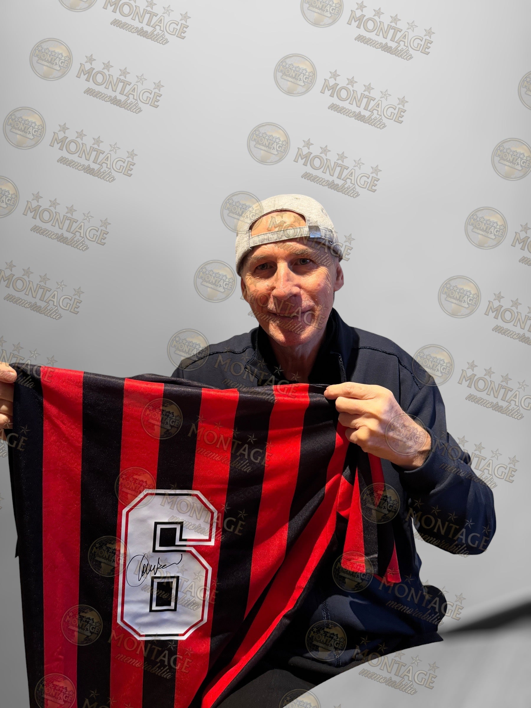 FRANCO BARESI SIGNED AC MILAN 1995/96 HOME SHIRT (ACG CERT AG17697)