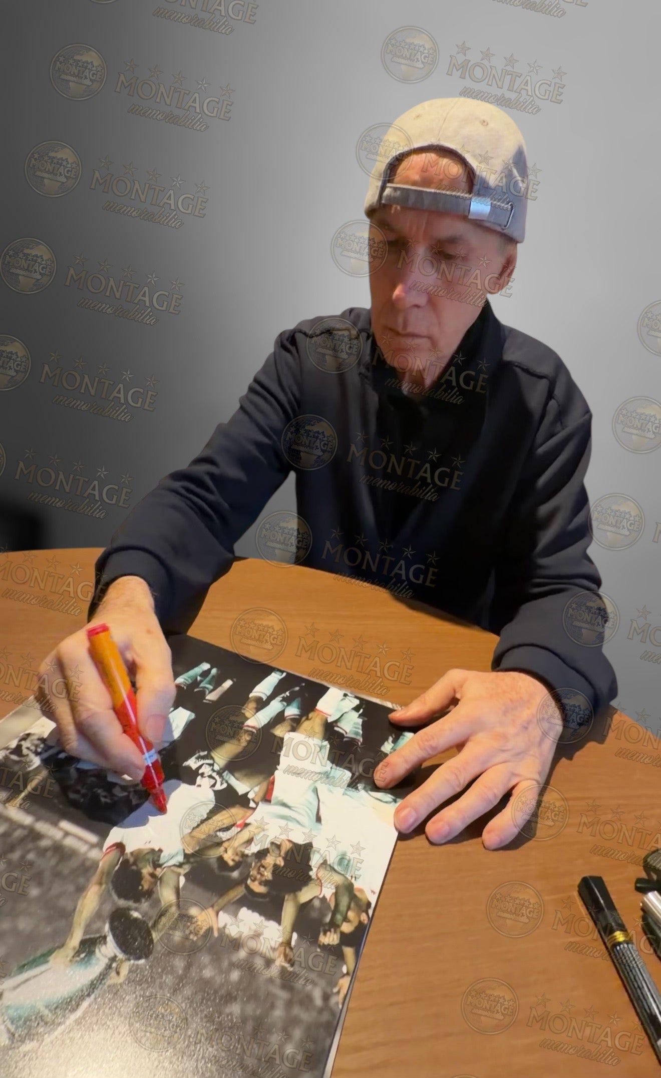 FRANCO BARESI SIGNED AC MILAN LEGEND 14X11 PHOTOGRAPH (ACG CERT AG17704)