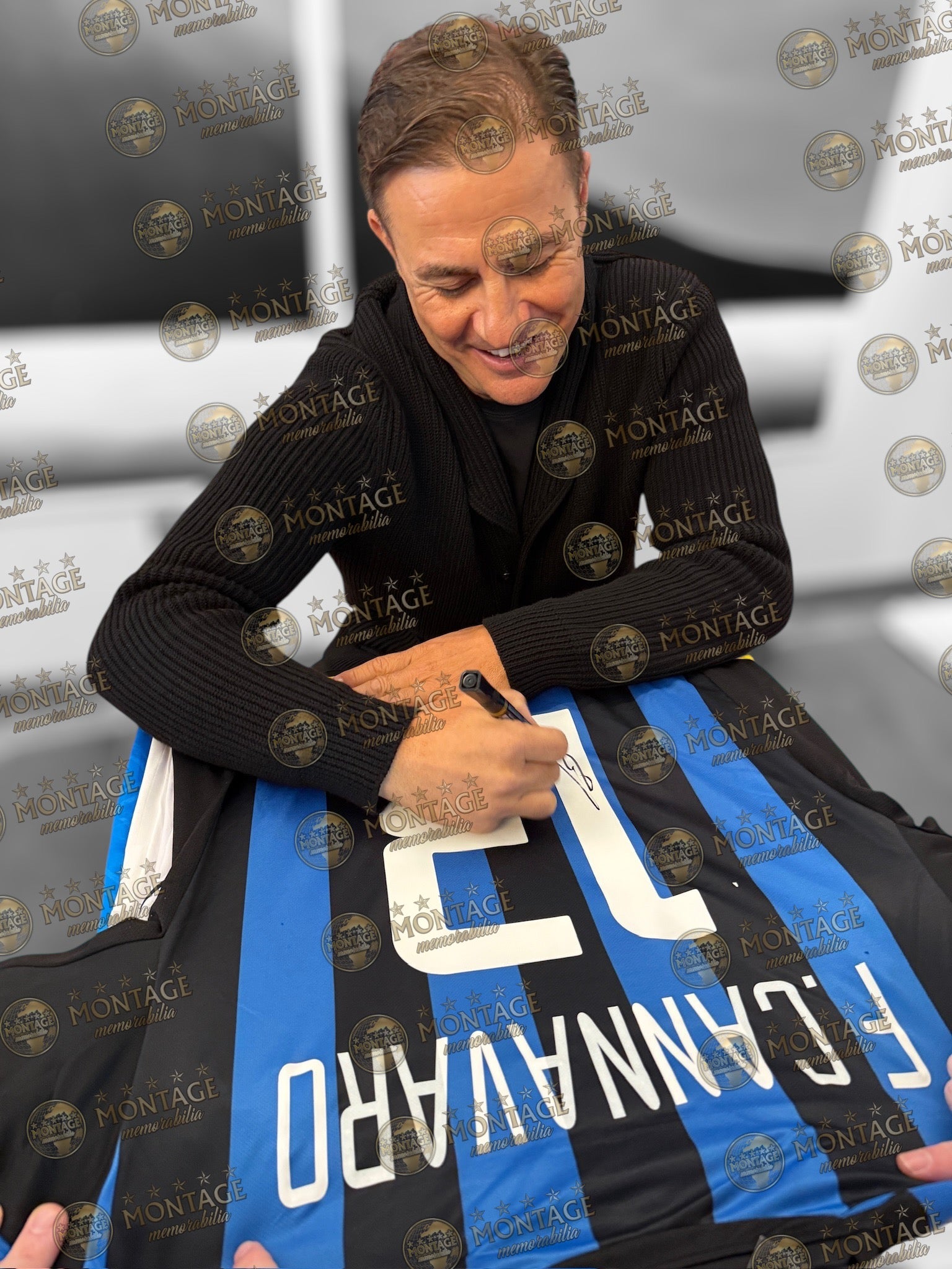 FABIO CANNAVARO SIGNED INTERNAZIONALE 2002/03 HOME SHIRT (ACG CERT AG17446)