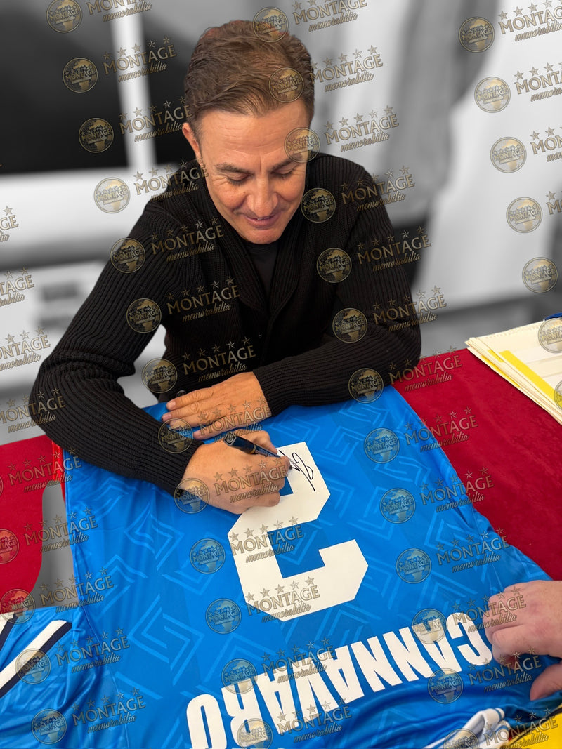 FABIO CANNAVARO SIGNED SSC NAPOLI 1993/94 HOME SHIRT (ACG CERT AG17441)-2
