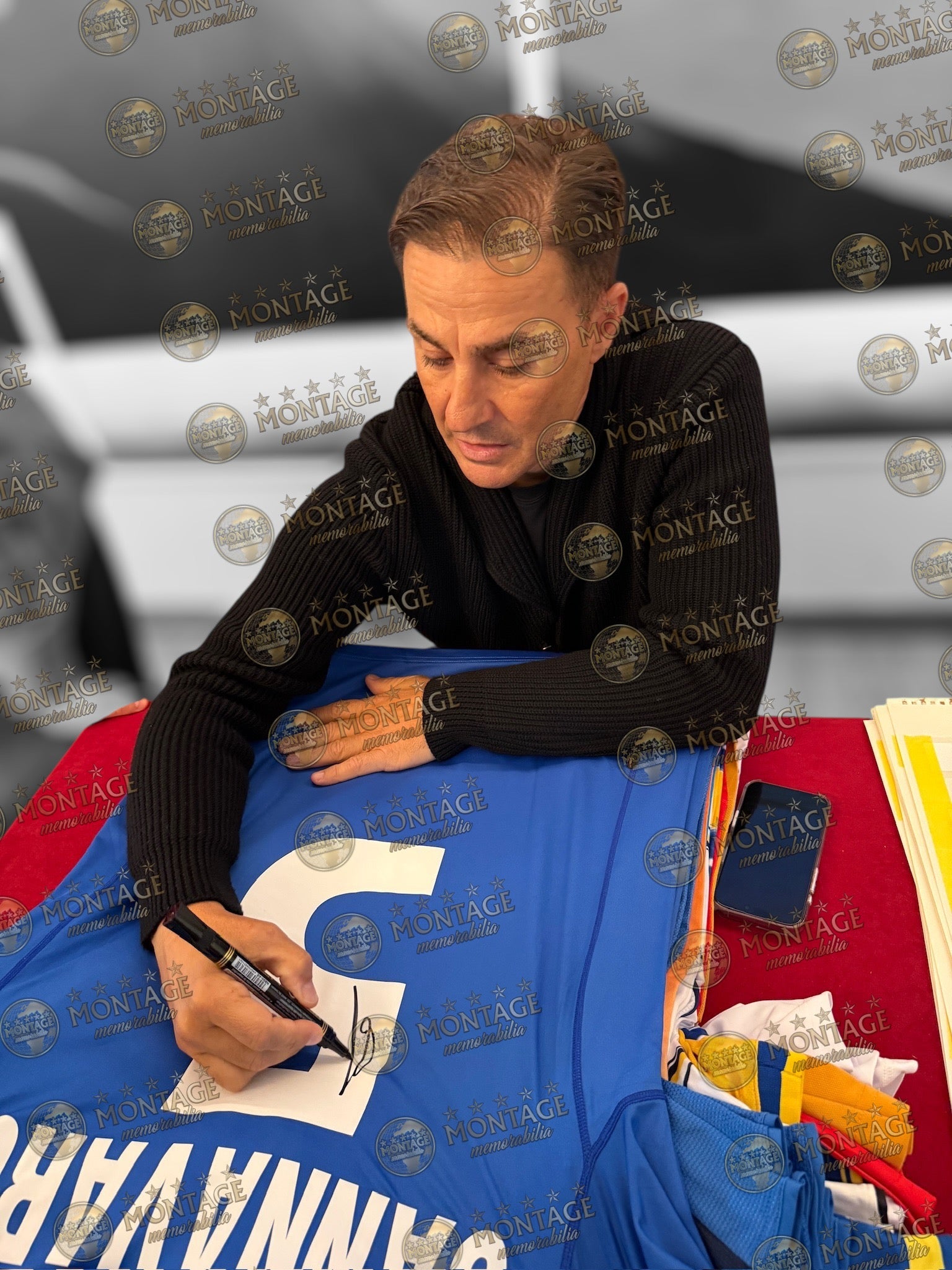 FABIO CANNAVARO SIGNED ITALY 2000/02 HOME SHIRT (ACG CERT AG17447)