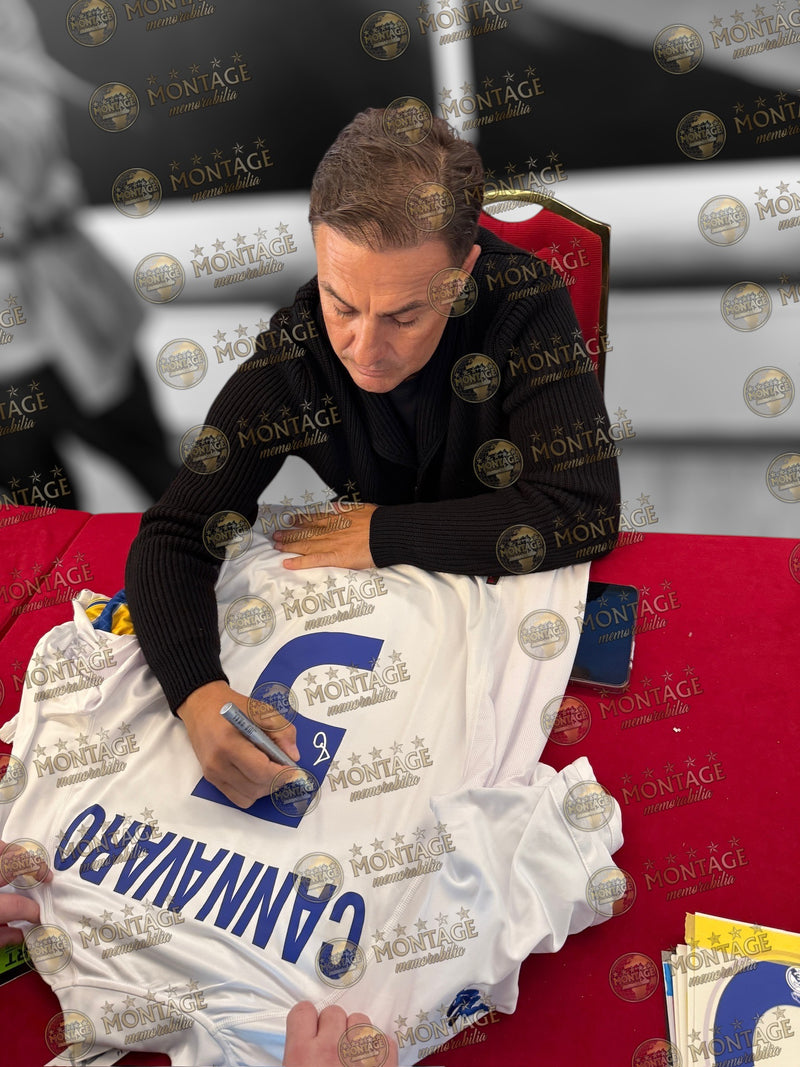 FABIO CANNAVARO SIGNED ITALY 2000/02 AWAY SHIRT (ACG CERT AG17444)-2