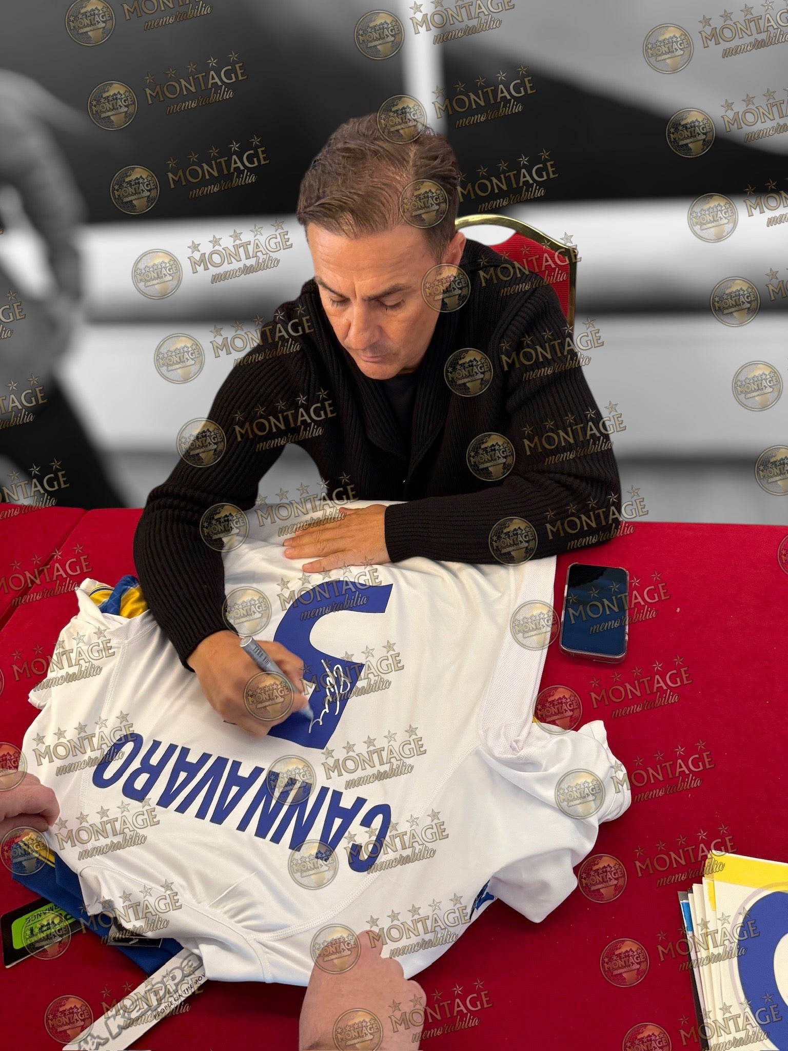 FABIO CANNAVARO SIGNED ITALY 2000/02 AWAY SHIRT (ACG CERT AG17444)-3