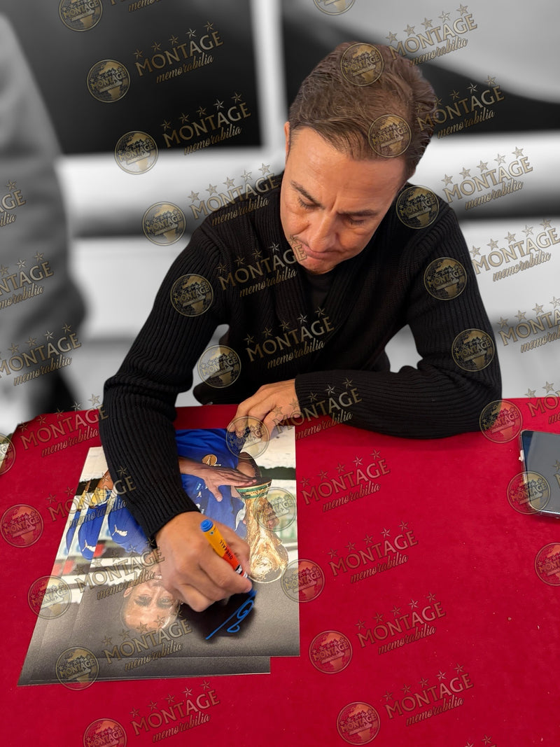 FABIO CANNAVARO SIGNED ITALY 06 WORLD CUP WINNER  14x11 PHOTO (ACG CERT AG17452)-2