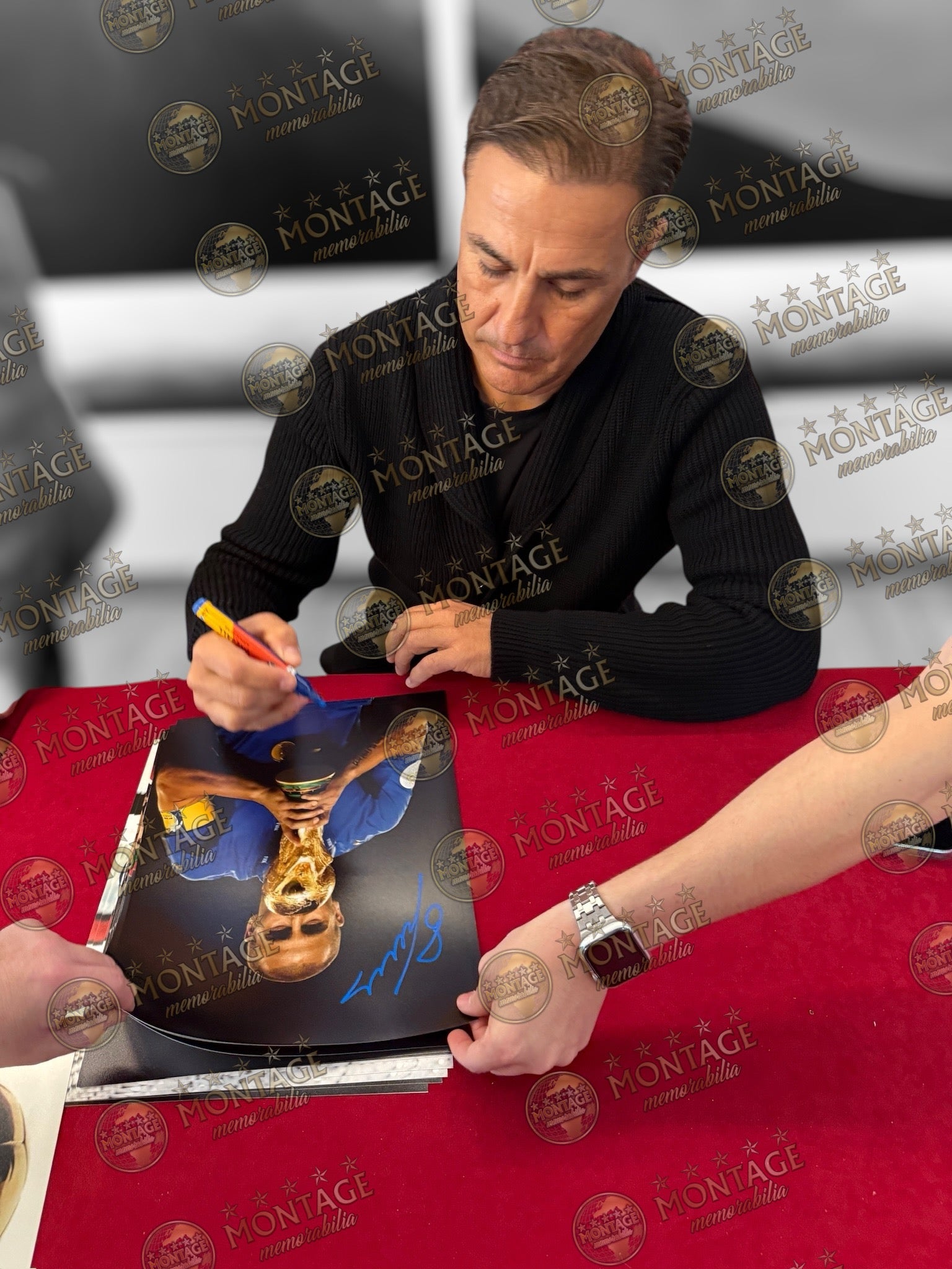 FABIO CANNAVARO SIGNED ITALY 06 WORLD CUP WINNER 14x11 PHOTO (ACG CERT AG17453)