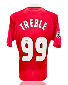 SIR ALEX FERGUSON SIGNED TREBLE 99 MANCHESTER UNITED HOME SHIRT (ACG CERT AG17741)-1