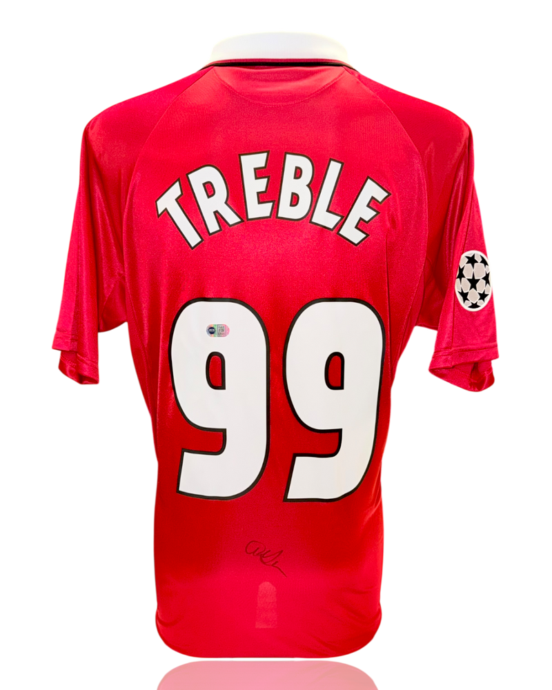 SIR ALEX FERGUSON SIGNED TREBLE 99 MANCHESTER UNITED HOME SHIRT (ACG CERT AG17741)-1