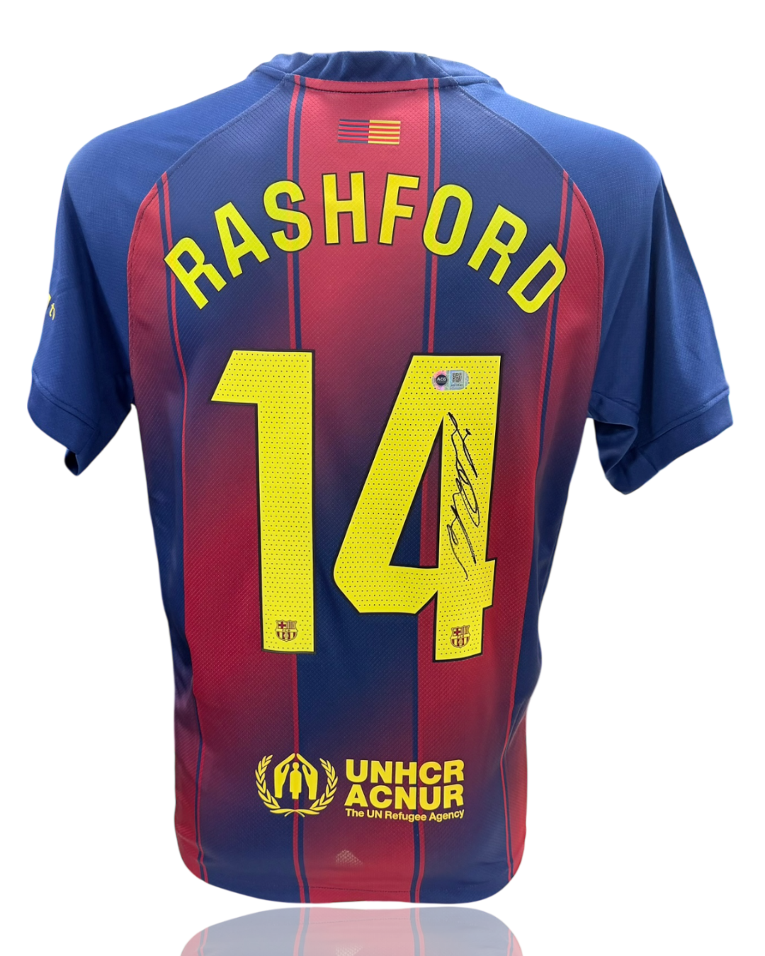MARCUS RASHFORD SIGNED FC BARCELONA 2025/26 HOME SHIRT (ACG CERT AG17743)-1