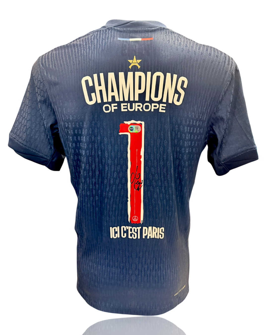 LUIS ENRIQUE SIGNED 24/25 PARIS SAINT-GERMAIN PSG HOME SHIRT (ACG CERT AG17745)-1